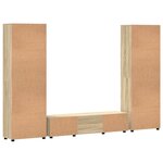 vidaXL Ensemble meuble TV FLORIN Chêne Sonoma Bois d'ingénierie