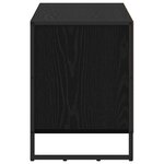 vidaXL Meuble TV Chêne noir 100 x 36 x 49 5 cm Bois d'ingénierie
