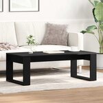 vidaXL Table Basse Chêne noir 102 x 50 x 35 cm Bois d'ingénierie