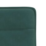 vidaXL Chaises à manger lot de 4 Vert foncé Velours