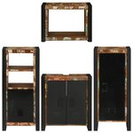 vidaXL Ensemble de mobilier de salle de bain Montage mural 4 Pièces