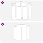 vidaXL Jardinière Vert olive 60 x 60 x 50 cm Acier