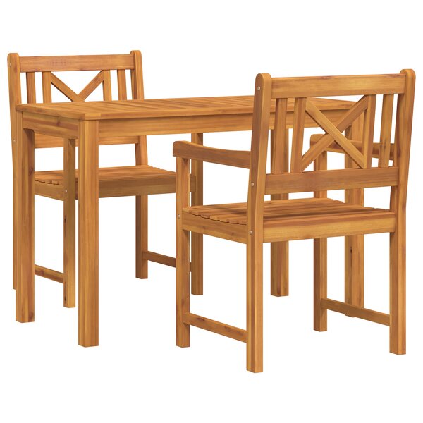 vidaXL Chaises de jardin 2 Pièces 56x56x90 cm En bois d'acacia massif