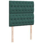 vidaXL Sommier à lattes de lit avec matelas Vert foncé 90x190 cm