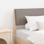 vidaXL Tête de lit capitonnée Taupe 80 cm Pin massif