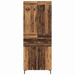 vidaXL Haut Armoire avec tiroir 2 Pièces Bois Ancien Bois d'ingénierie