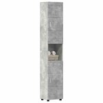 vidaXL Ensemble d'armoire de salle de bain TULUM Gris béton