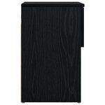 vidaXL Armoire de lit Chêne noir 29 x 31 5 x 49 cm Bois d'ingénierie