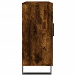 vidaXL Buffet chêne fumé 90x34x80 cm bois d'ingénierie