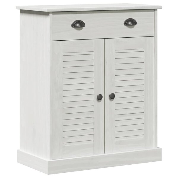 vidaXL Armoire de salle de bain avec porte VIGO Blanc et Blanc Antique