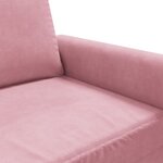 vidaXL Fauteuil Rose 60 cm Velours