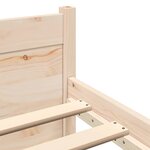 vidaXL Cadre de lit sans matelas bois massif 120x190 cm