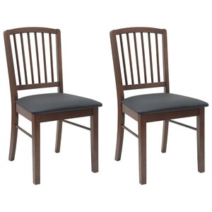 vidaXL Chaises de salle à manger 2 Pièces Marron Clair 50 x 52 5 x 91 cm