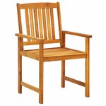 vidaXL Ensemble de salle à manger pour jardin 3 Pièces Marron