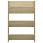 vidaXL Armoire à chaussures murale Chêne Sonoma 60x18x90 cm Aggloméré