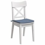 vidaXL Coussins de siège 4 Pièces Bleu 40 x 40 x 3 cm