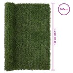 vidaXL Clôture Artificielle Vert clair 1 5 x 3 m PVC et Acier