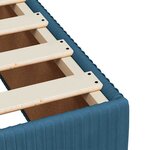 vidaXL Cadre de lit sans matelas bleu 120x190 cm velours