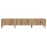vidaXL Meuble TV 147 x 34 5 x 30 cm Chêne artisanal Bois d'ingénierie