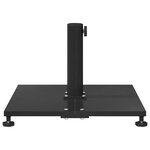 vidaXL Socles de parasol d'extérieur Noir 45 x 45 x 31 cm Acier