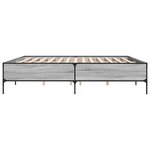 vidaXL Cadre de lit sans matelas sonoma gris 180x200 cm