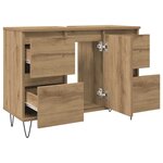 vidaXL Armoire de salle de bain chêne artisanal bois d'ingénierie