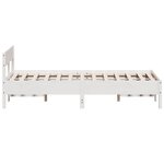 vidaXL Cadre de lit sans matelas blanc 140x200 cm bois de pin massif