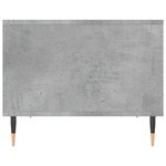 vidaXL Table basse gris béton 60x50x40 cm bois d'ingénierie