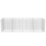 vidaXL Lit surélevé à gabion Acier 360x90x100 cm