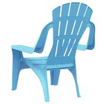 vidaXL Chaises de jardin pour enfants lot de 2 bleu 37x34x44 cm PP