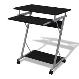 Bureau table meuble travail informatique de bureau noire pour ordinateur 0502096