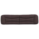 vidaXL Coussin de tête de lit marron foncé 200 cm tissu