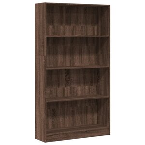 vidaXL Bibliothèque chêne marron 80x24x143 cm bois d'ingénierie
