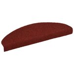 vidaXL Tapis autoadhésifs de marches 5 Pièces Rouge 65x21x4 cm Aiguilleté