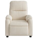 vidaXL Fauteuil inclinable de massage électrique beige