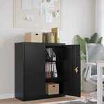vidaXL Classeur noir 90x40x105 cm acier