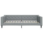 vidaXL Lit de repos gris clair 100x200 cm tissu
