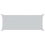 vidaXL Voile d'ombre Gris clair et blanc 5 x 2 m