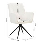 Lot 6 chaises oeuf modernes blanc