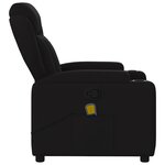 vidaXL Fauteuil de massage inclinable noir tissu