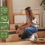 Pack and Move - Kit Complet Emballage et Déménagement - Ruban Adhésif Offert - Dévidoir  Ruban adhésif  Cutter  Marqueur