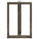 vidaXL Pieds de table à manger en T  2 pièces  noir  50 x 35 x (72-73) cm  acier