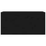 vidaXL Armoire murale de bain noir 80x25x40 cm bois d'ingénierie