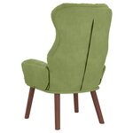 vidaXL fauteuil Vert clair 69 x 74 x 93 cm Velours