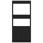 vidaXL Buffet haut noir 63x33x140 cm bois d'ingénierie