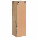 vidaXL Meubles TV avec lumières LED 2Pièces chêne artisanal 30 5x30x102cm