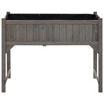 vidaXL Lit surélevé avec serre 110x54x120 cm Bois de sapin massif