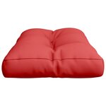 vidaXL Coussin de palette rouge 70x40x12 cm tissu