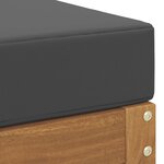 vidaXL Banc de jardin Naturel et Anthracite 115 x 43 x 45 cm