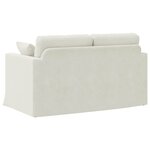 vidaXL Canapé Crème 138 x 78 x 80 cm Velours
